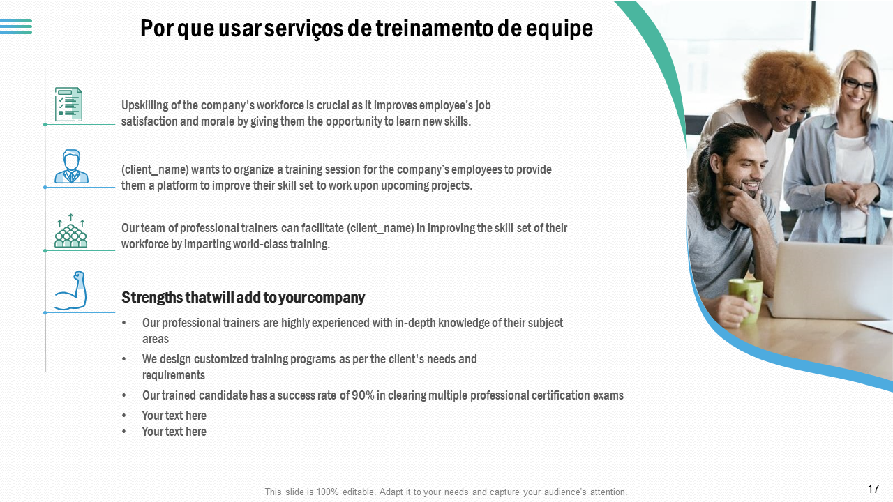 Por que usar servi&ccedil;os de treinamento de equipe