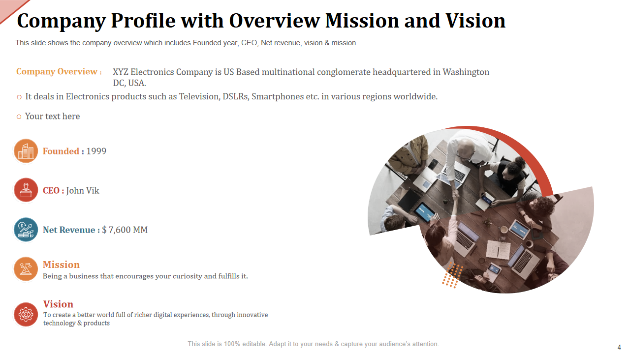 Company Profile with Overview Mission and Vision Company Profile with Overview Mission and Vision