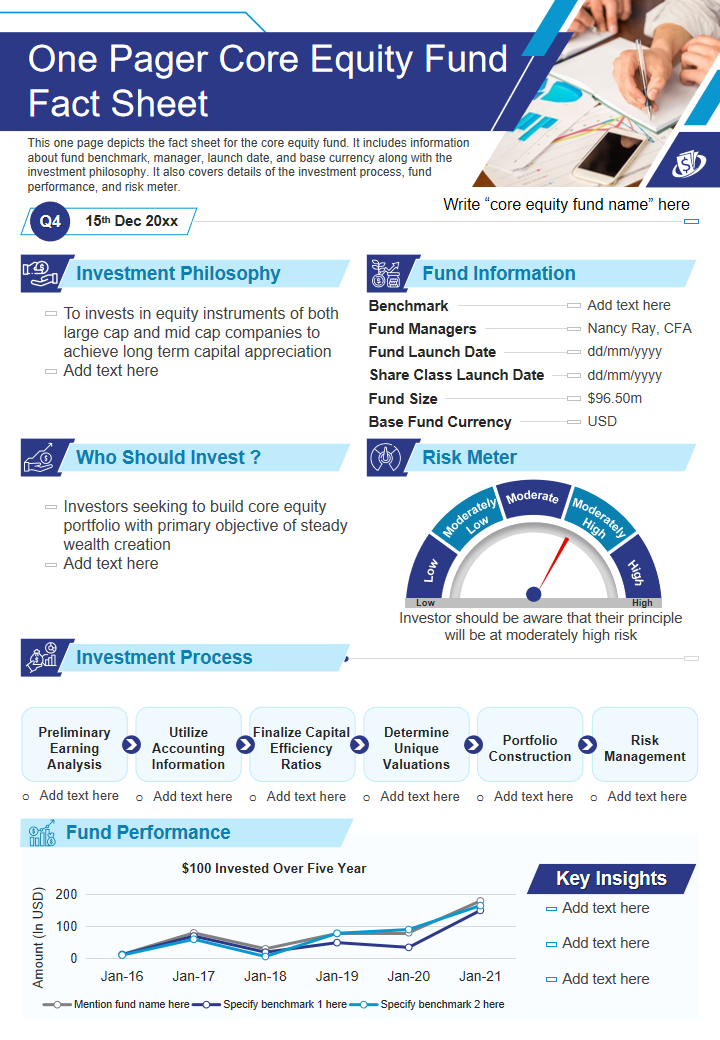 One Pager Core Equity Fund Fact Sheet
