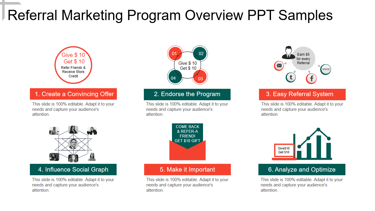 Referral Marketing Program Overview PPT Samples