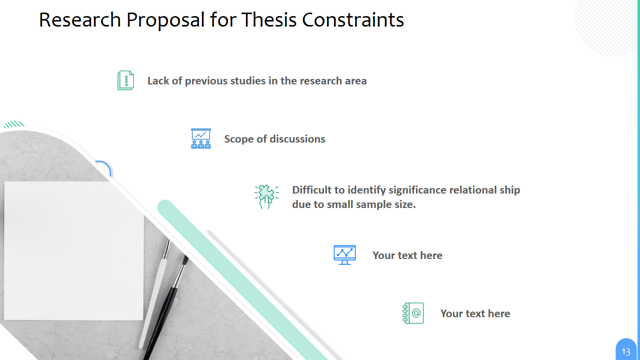 Research Proposal for Thesis Constraints