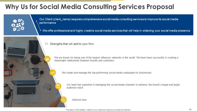 Social media consulting proposal template powerpoint presentation slides Social media consulting proposal template powerpoint presentation slides