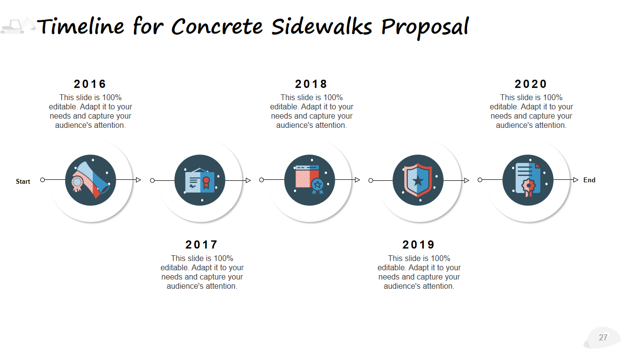 Timeline for Concrete Sidewalks Proposal