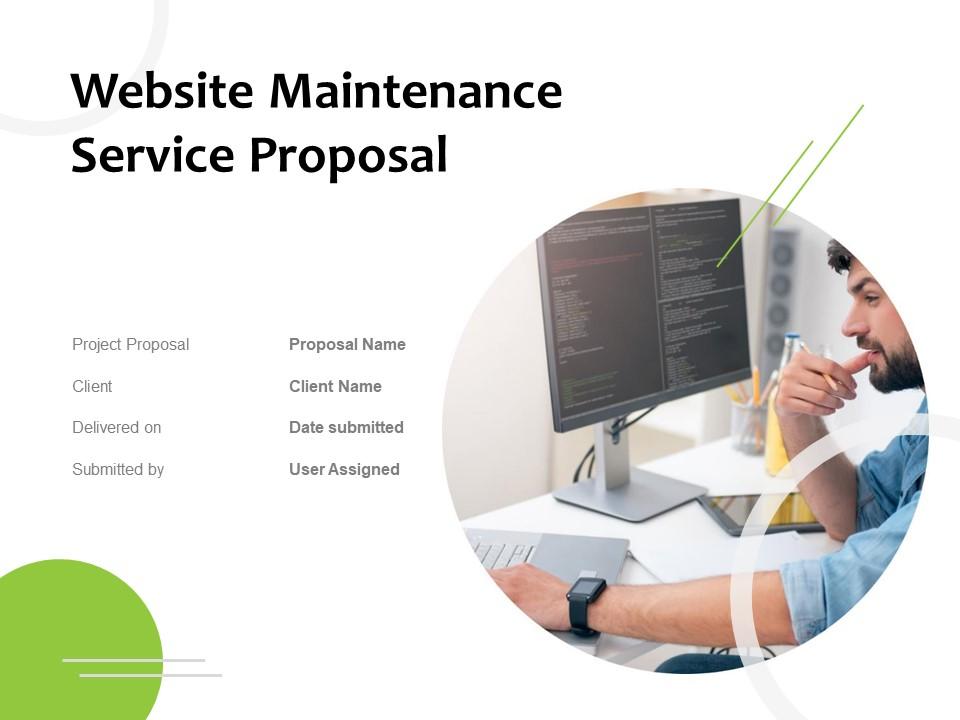 Website Maintenance Service Proposal PPT