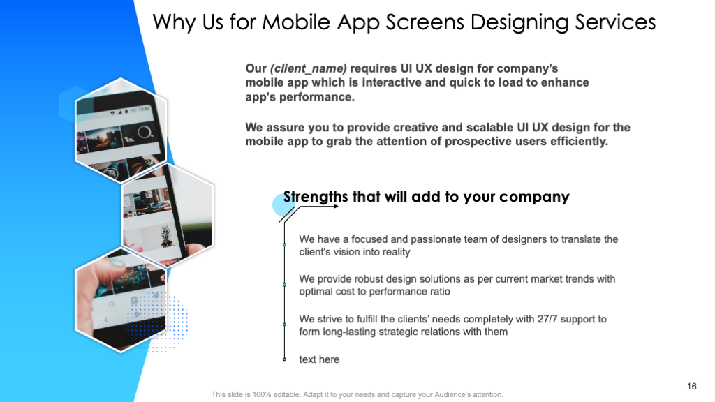 Why Us Template for Mobile App Design Proposal