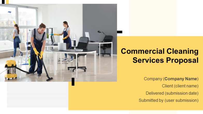Commercial Cleaning Services Proposal Powerpoint Presentation Slides