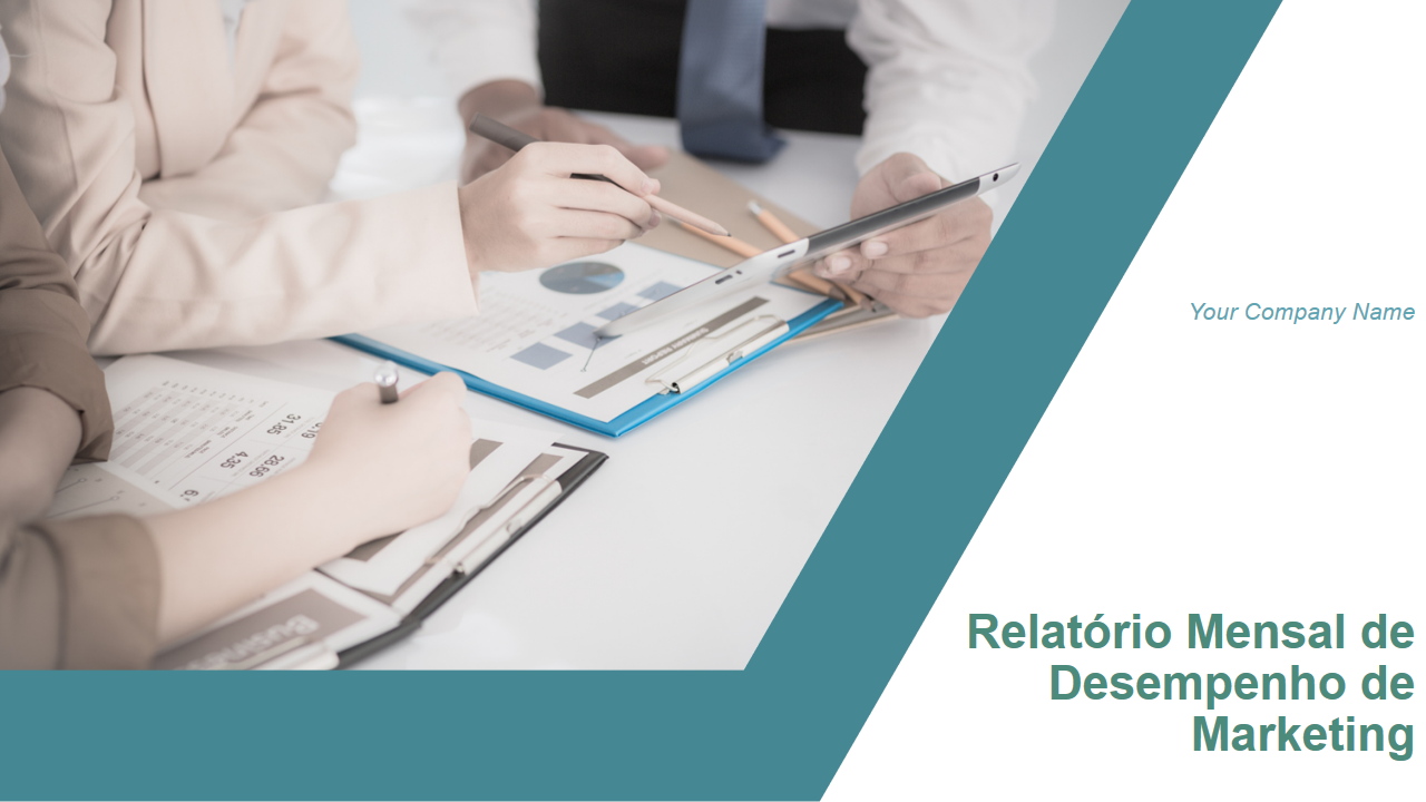 Relat&oacute;rio Mensal de Desempenho de Marketingpptx