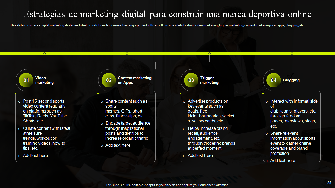 Estrategias de marketing digital para construir una marca deportiva online