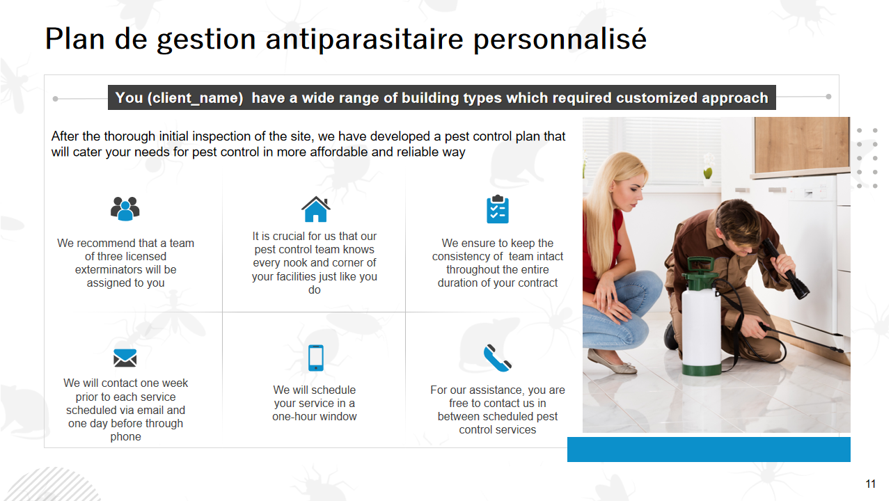 Plan de gestion antiparasitaire personnalisé Plan de gestion antiparasitaire personnalisé