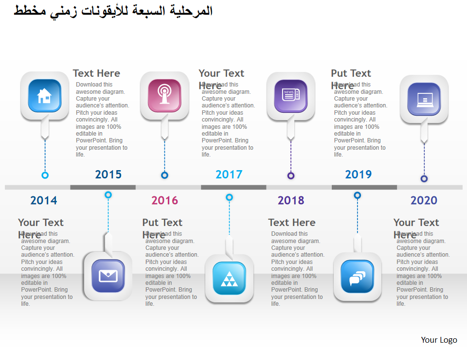 مخطط زمني للأيقونات السبعة المرحلية مخطط زمني للأيقونات السبعة المرحلية