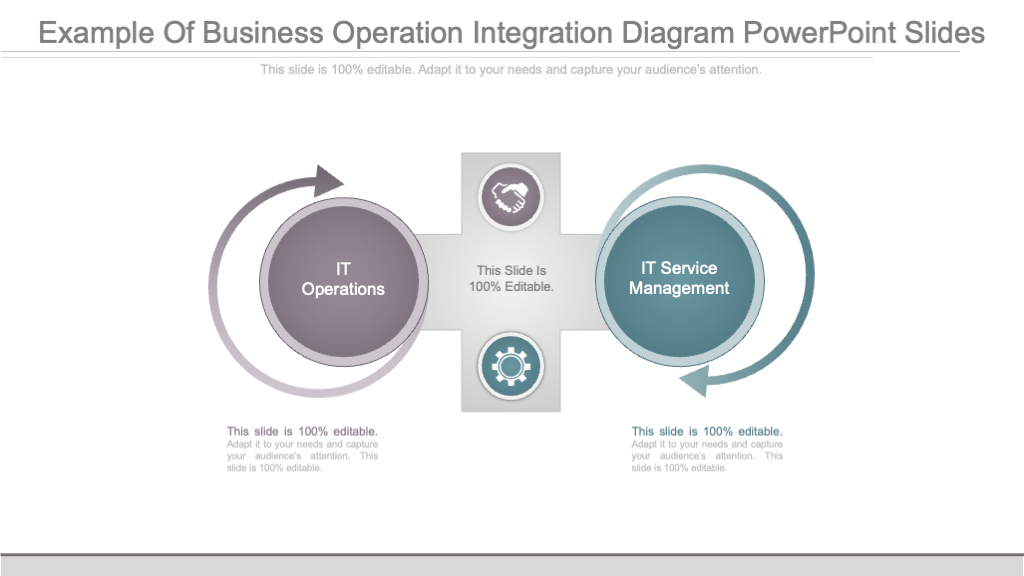 Business Operation Integration Diagram PPT Slide