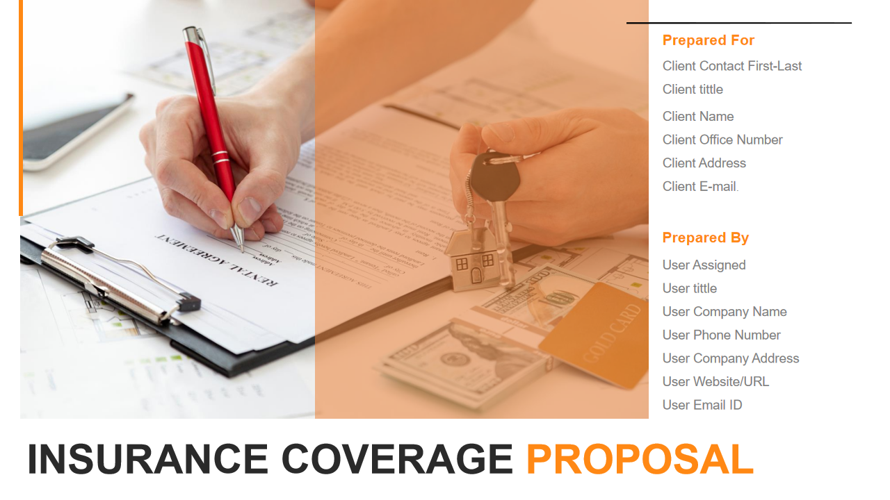 INSURANCE COVERAGE PROPOSAL INSURANCE COVERAGE PROPOSAL