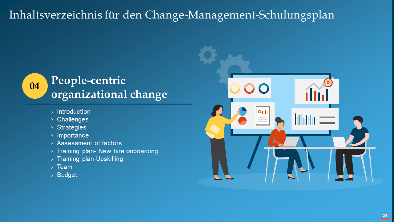 Inhaltsverzeichnis für den Change-Management-Schulungsplan Inhaltsverzeichnis für den Change-Management-Schulungsplan