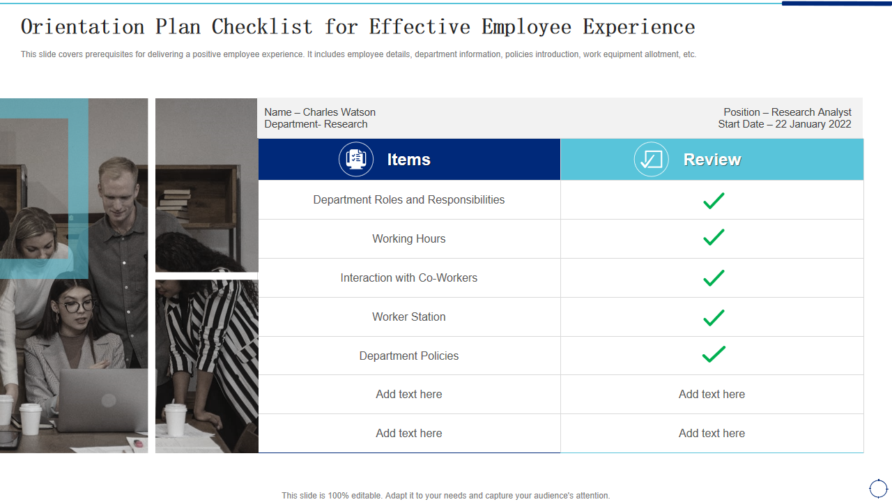 Orientation Plan Checklist for Effective Employee Experience