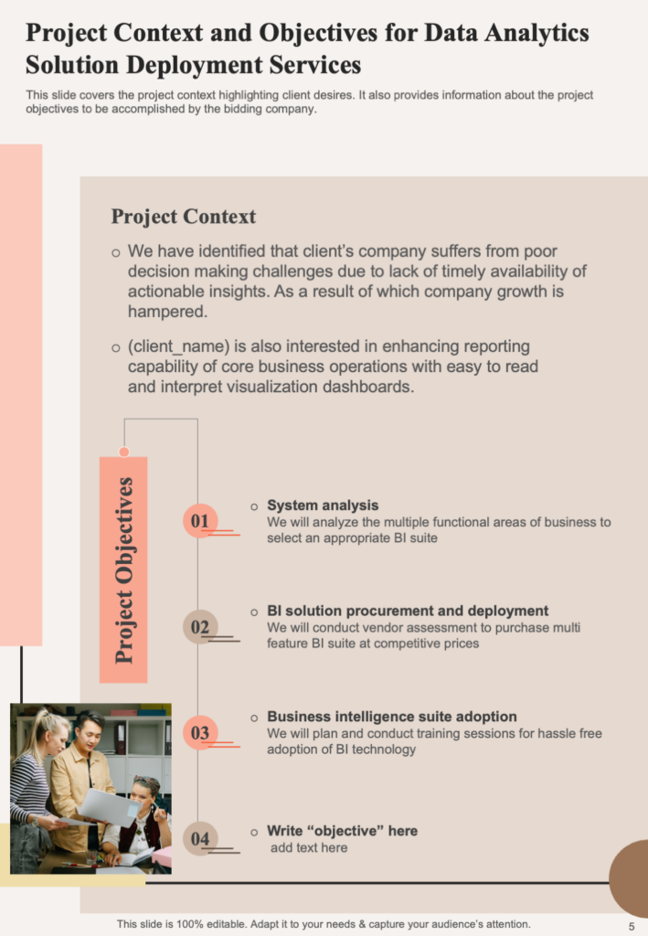 Project Context and Objectives for Data Analytics Proposal