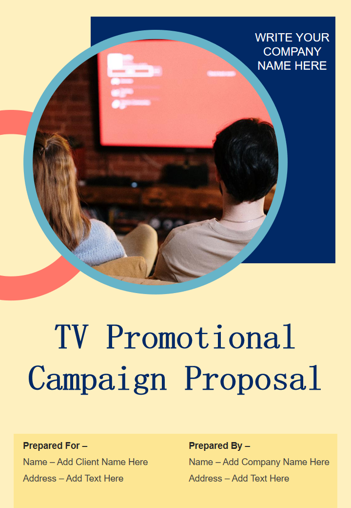 TV Promotional Campaign Proposal