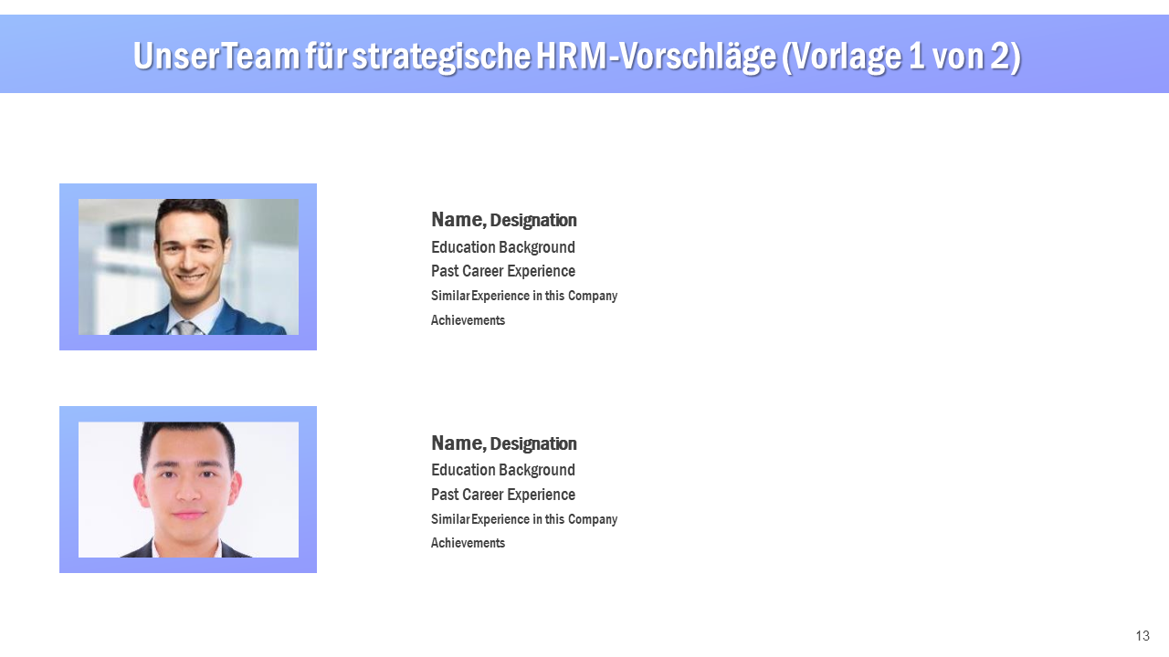 Unser Team f&uuml;r strategische HRM-Vorschl&auml;ge 