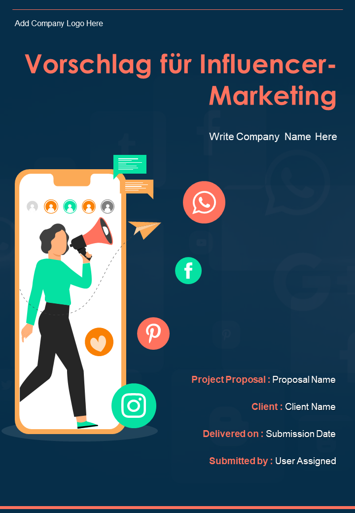 Vorschlag für Influencer-Marketing Vorschlag für Influencer-Marketing