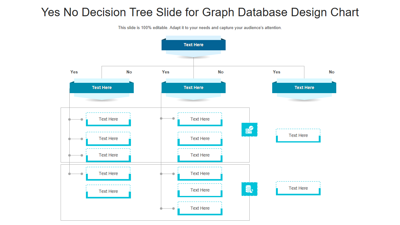 Yes No Decision Tree Slide for Graph Database Design Chart
