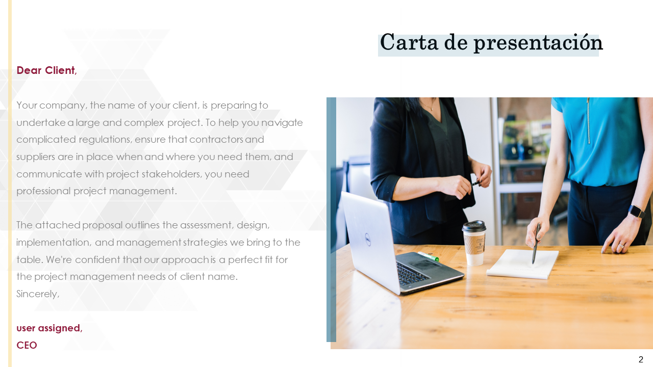 Carta de presentación