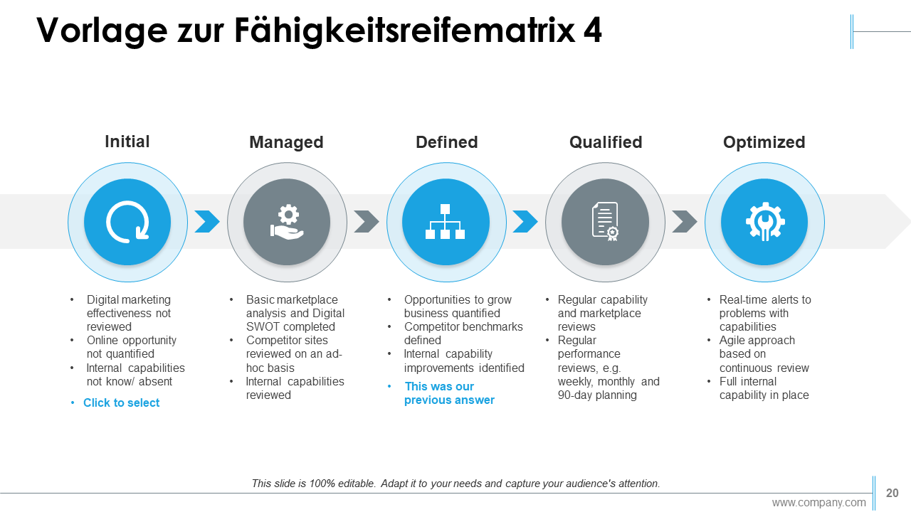 Vorlage zur Fähigkeitsreifematrix