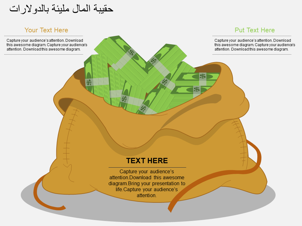  حقيبة المال مليئة بالدولارات
