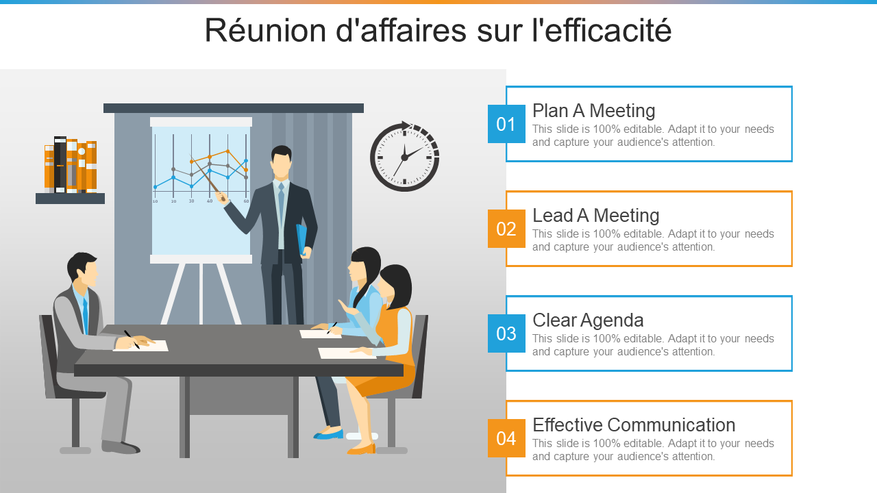 R&eacute;union d'affaires sur l'efficacit&eacute;