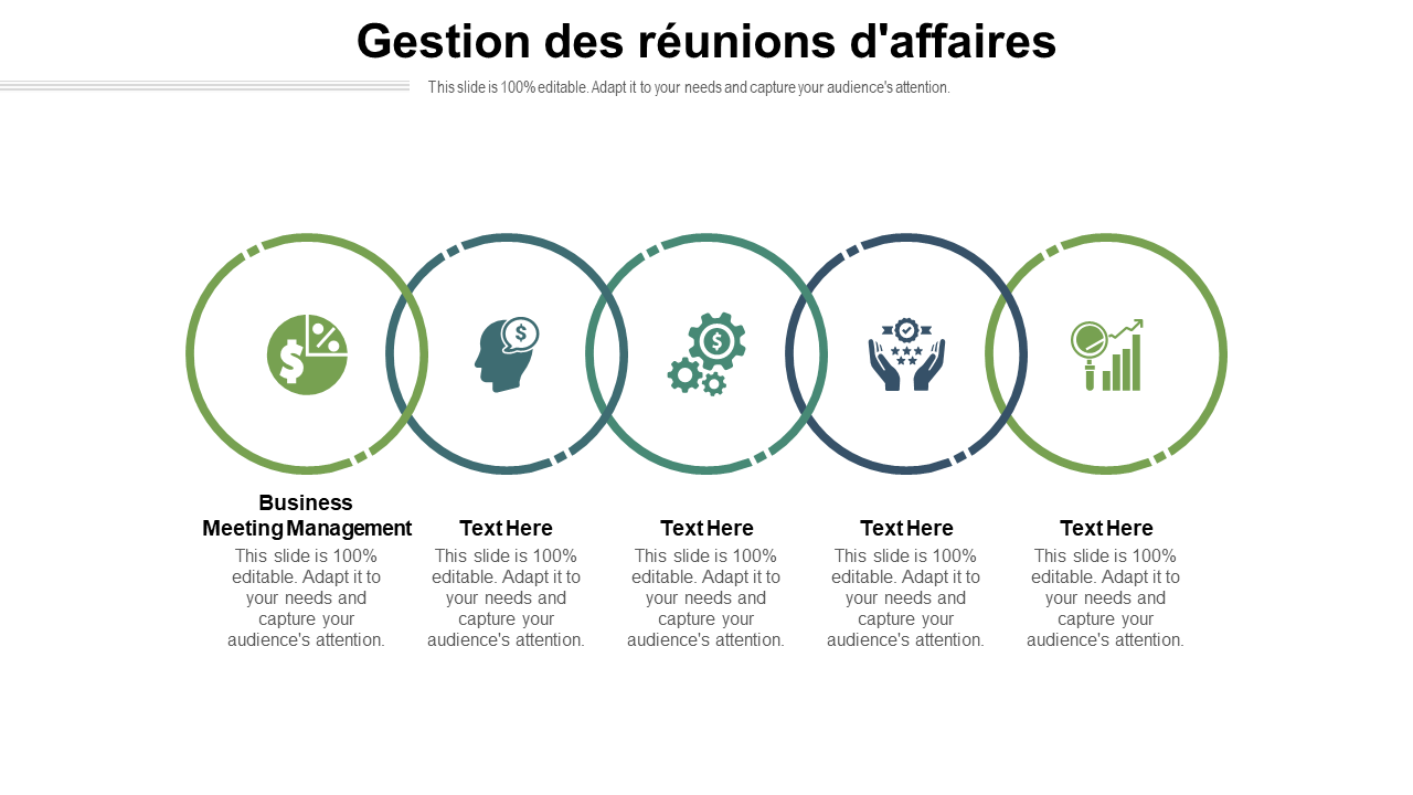  Gestion des r&eacute;unions d'affaires