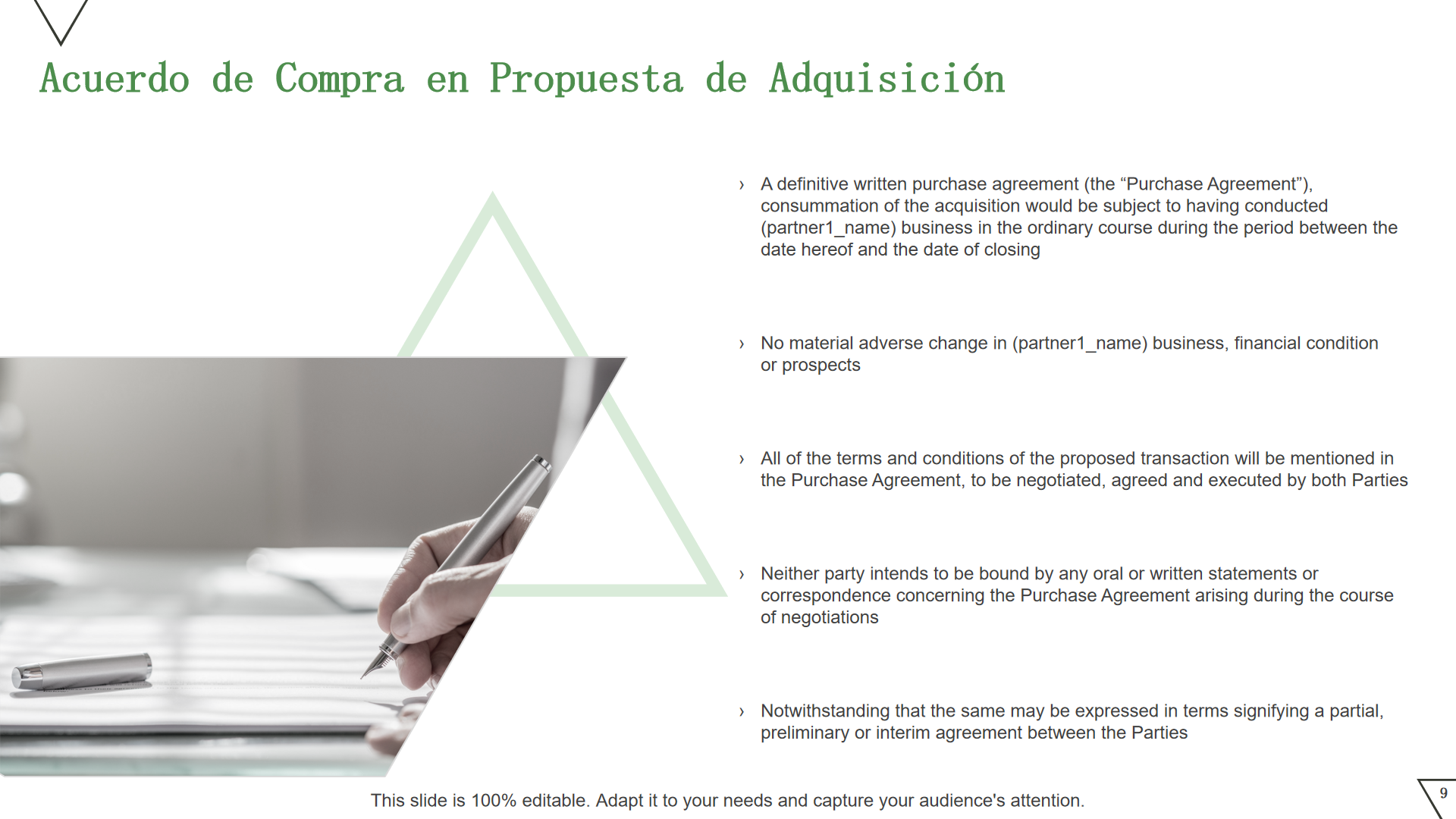 Acuerdo de Compra en Propuesta de Adquisición Acuerdo de Compra en Propuesta de Adquisición