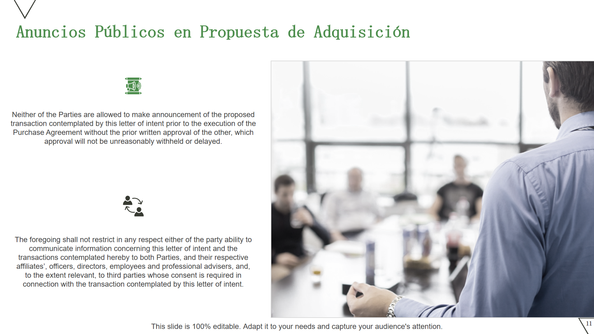 Anuncios Públicos en Propuesta de Adquisición Anuncios Públicos en Propuesta de Adquisición