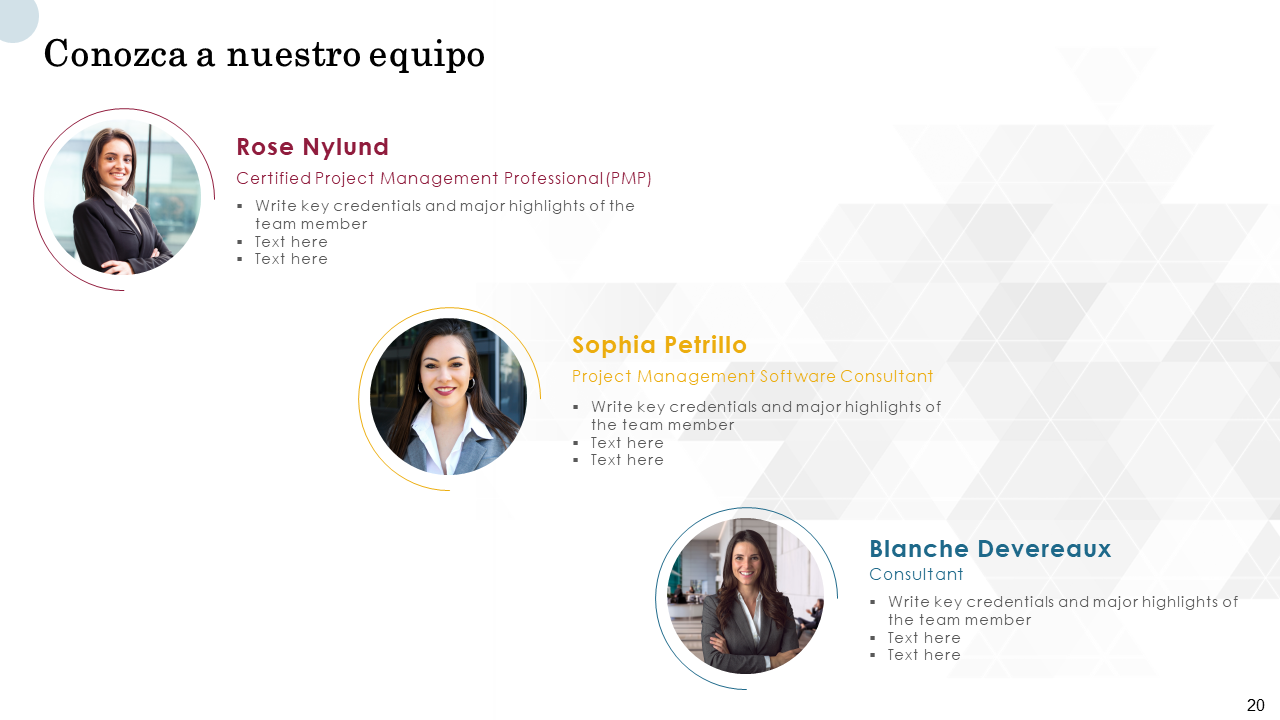 Conozca a nuestro equipo