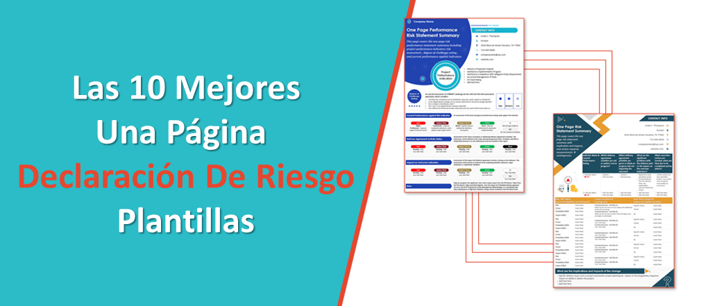 ¡Las 10 mejores plantillas de PowerPoint de declaración de riesgos de una página para mitigar las amenazas!