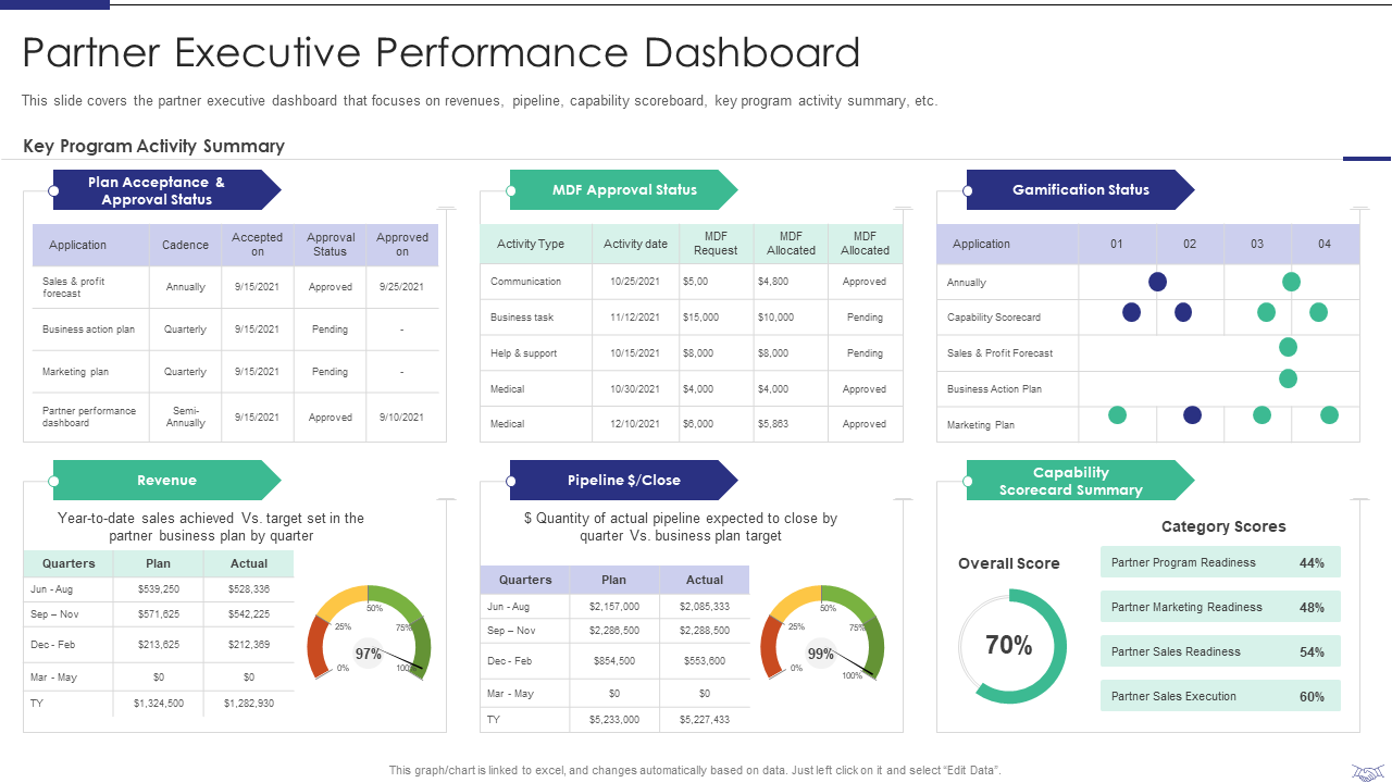 Partner Executive Performance Dashboard