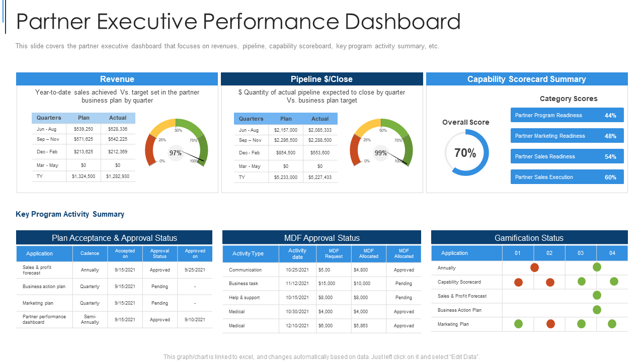 Partner Executive Performance Dashboard