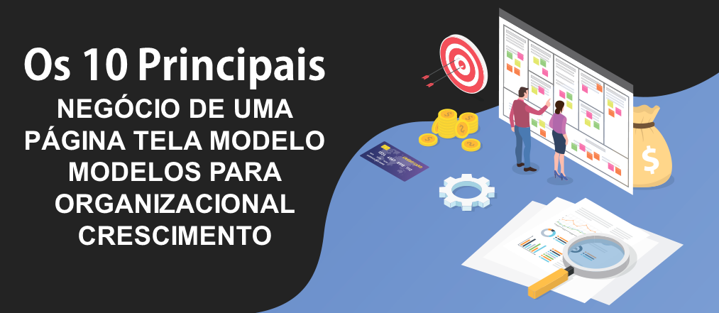 Os 10 principais modelos de tela de modelo de negócios de uma página para crescimento organizacional