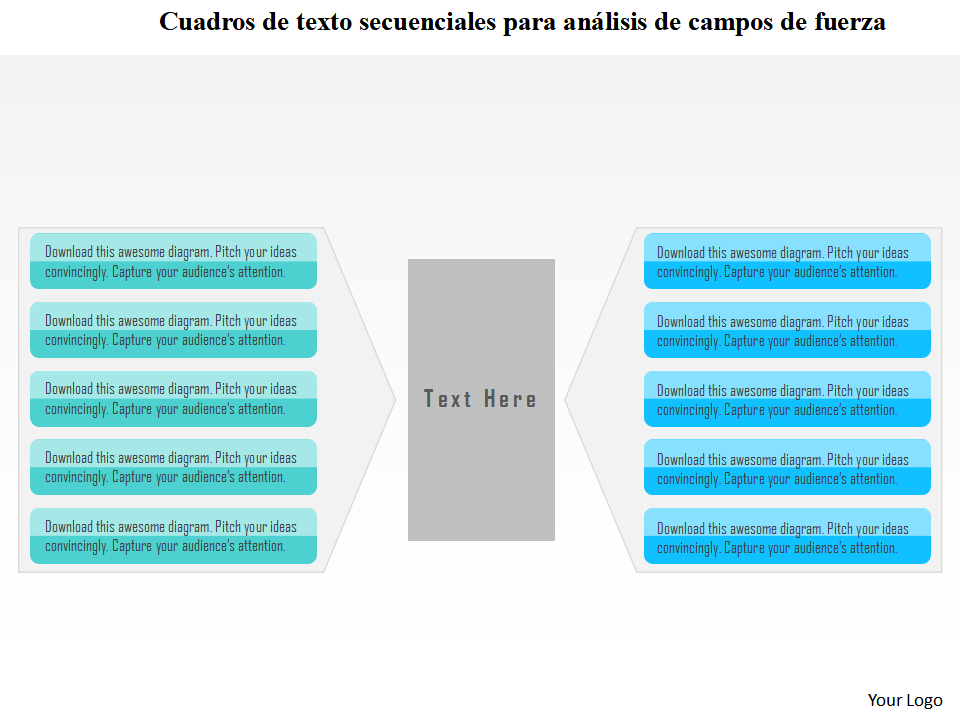 Cuadros de texto secuenciales para análisis de campos de fuerza Cuadros de texto secuenciales para análisis de campos de fuerza