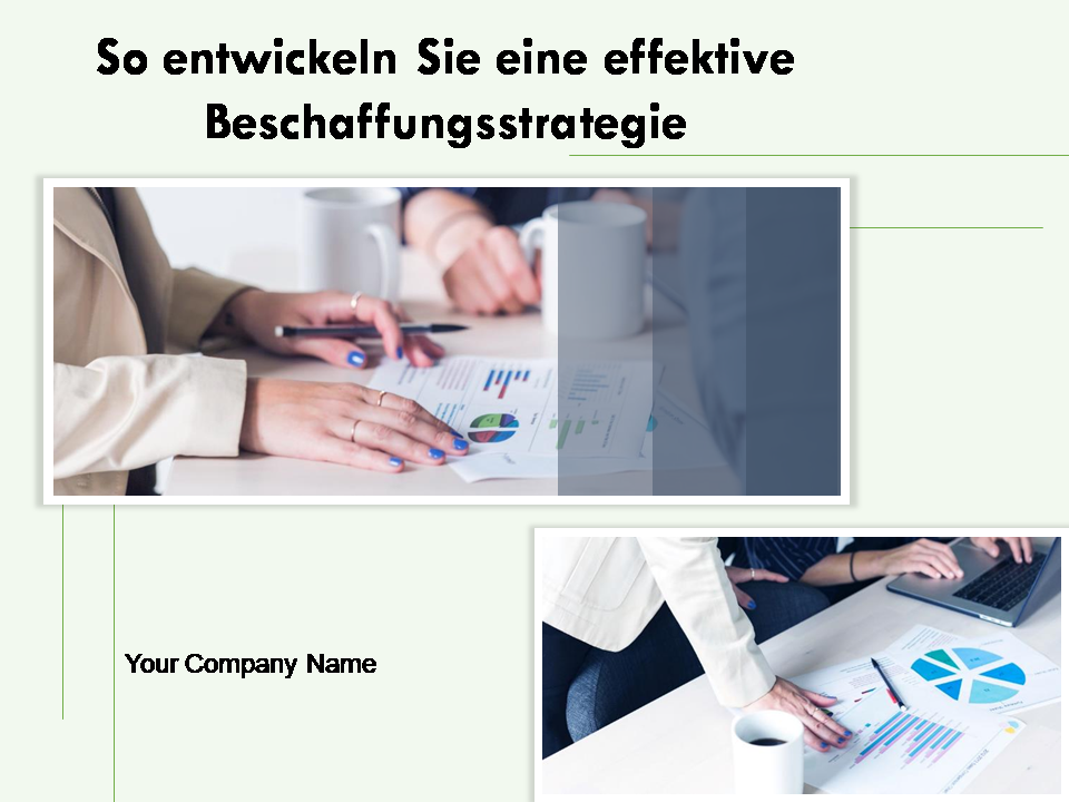 o entwickeln Sie eine effektive Beschaffungsstrategie