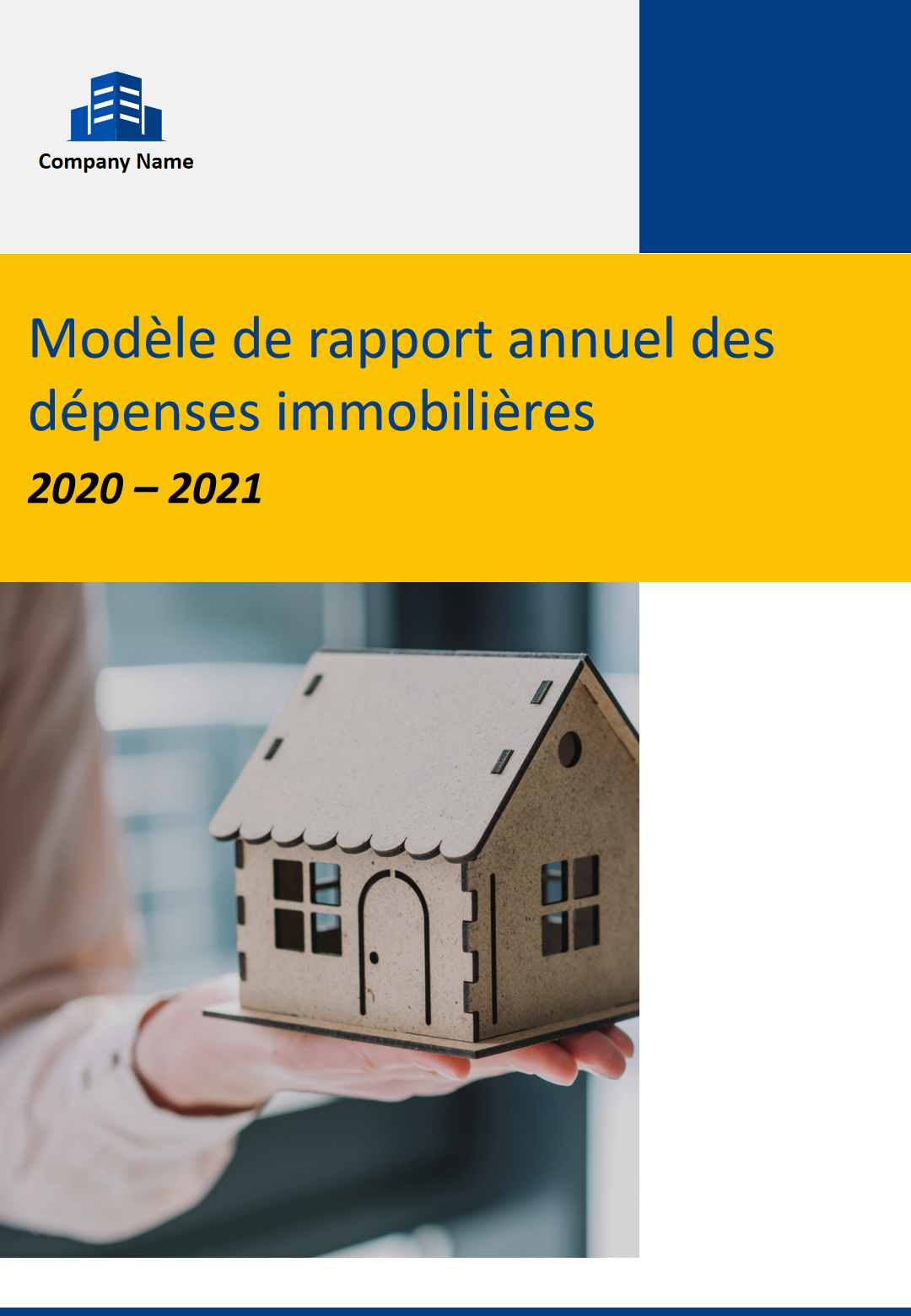 Mod&egrave;le de rapport annuel des d&eacute;penses immobili&egrave;res