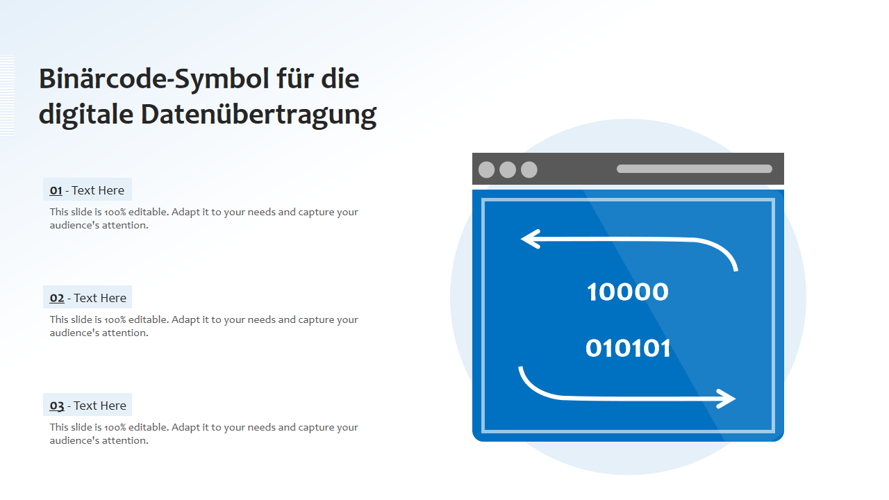 Binärcode-Symbol für die digitale Datenübertragung Binärcode-Symbol für die digitale Datenübertragung