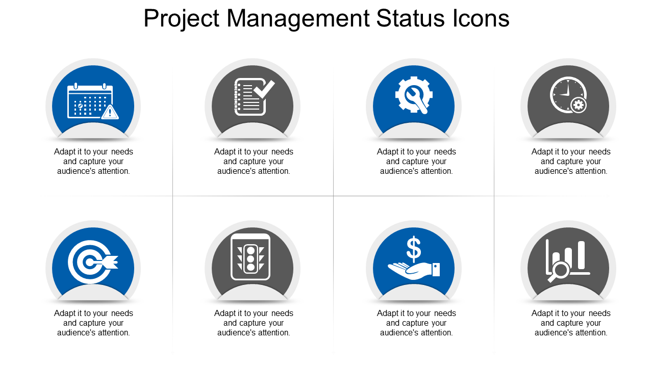 Project Management Status Icons