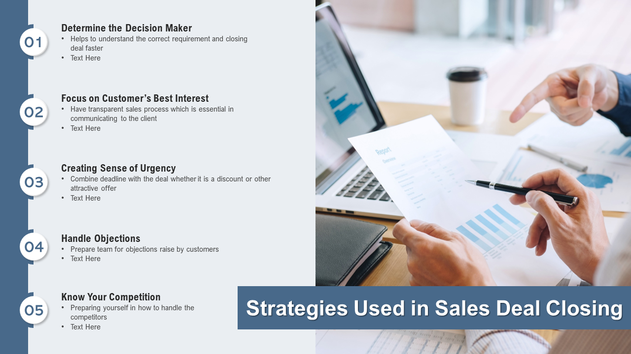 Strategies Used in Sales Deal Closing