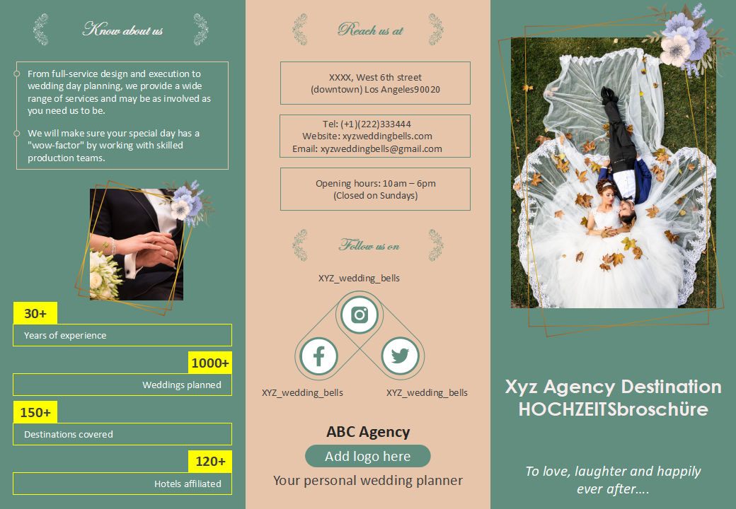 Xyz Agency Destination HOCHZEITSbrosch&uuml;re