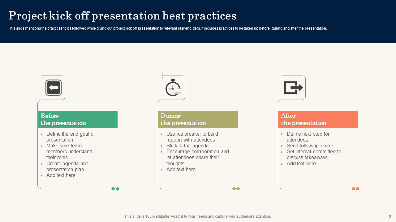 Project Kick-Off Presentation Best Practices