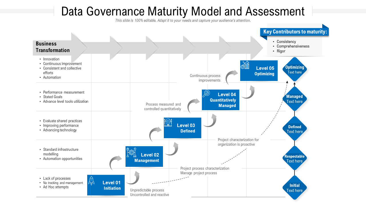 Data Governance Maturity Model and Assessment