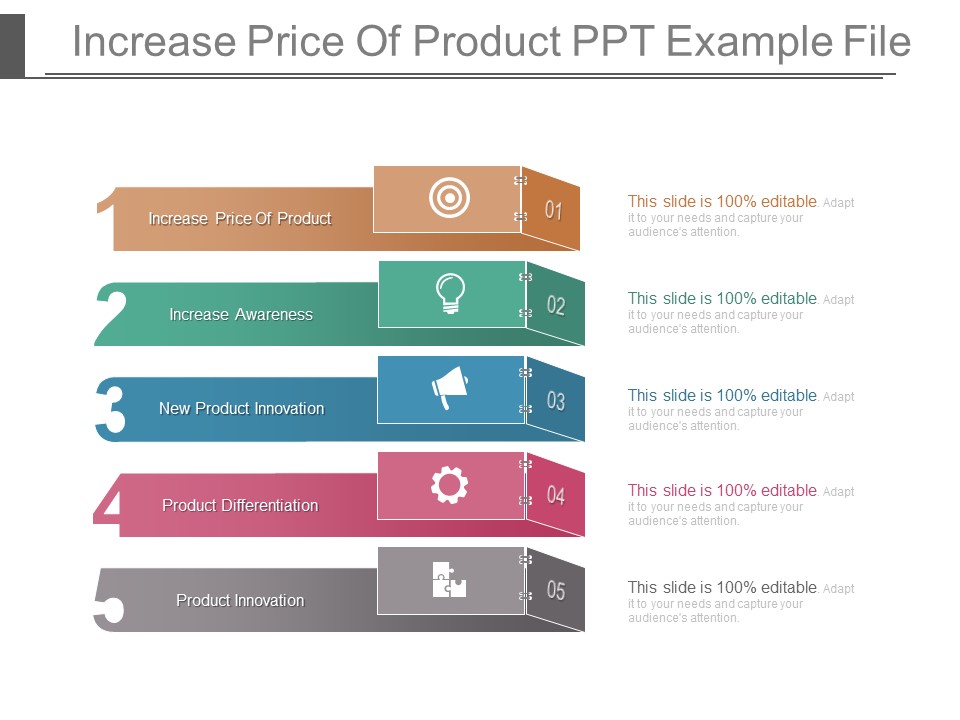 Increase Price Of Product PPT Example File Increase Price Of Product PPT Example File