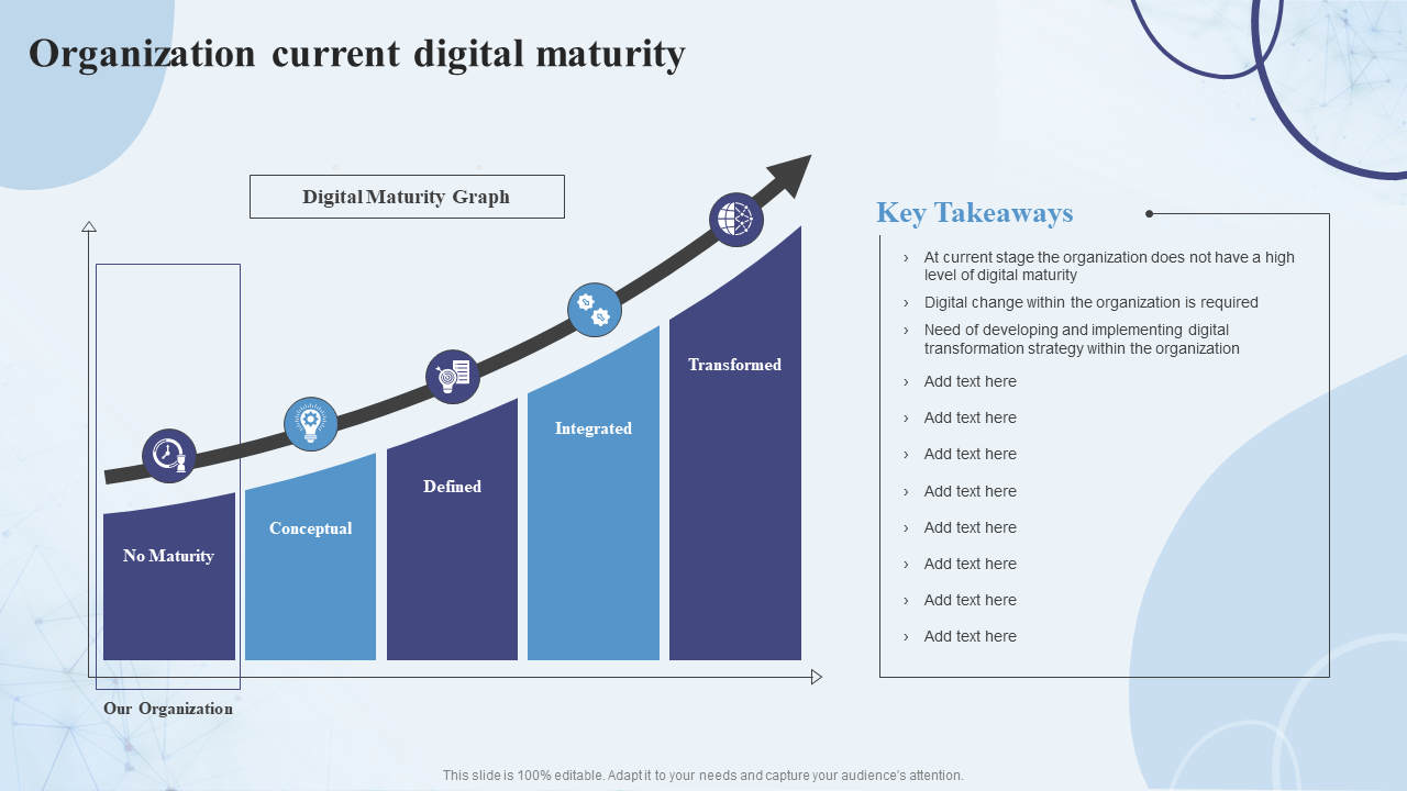 Organization current digital maturity