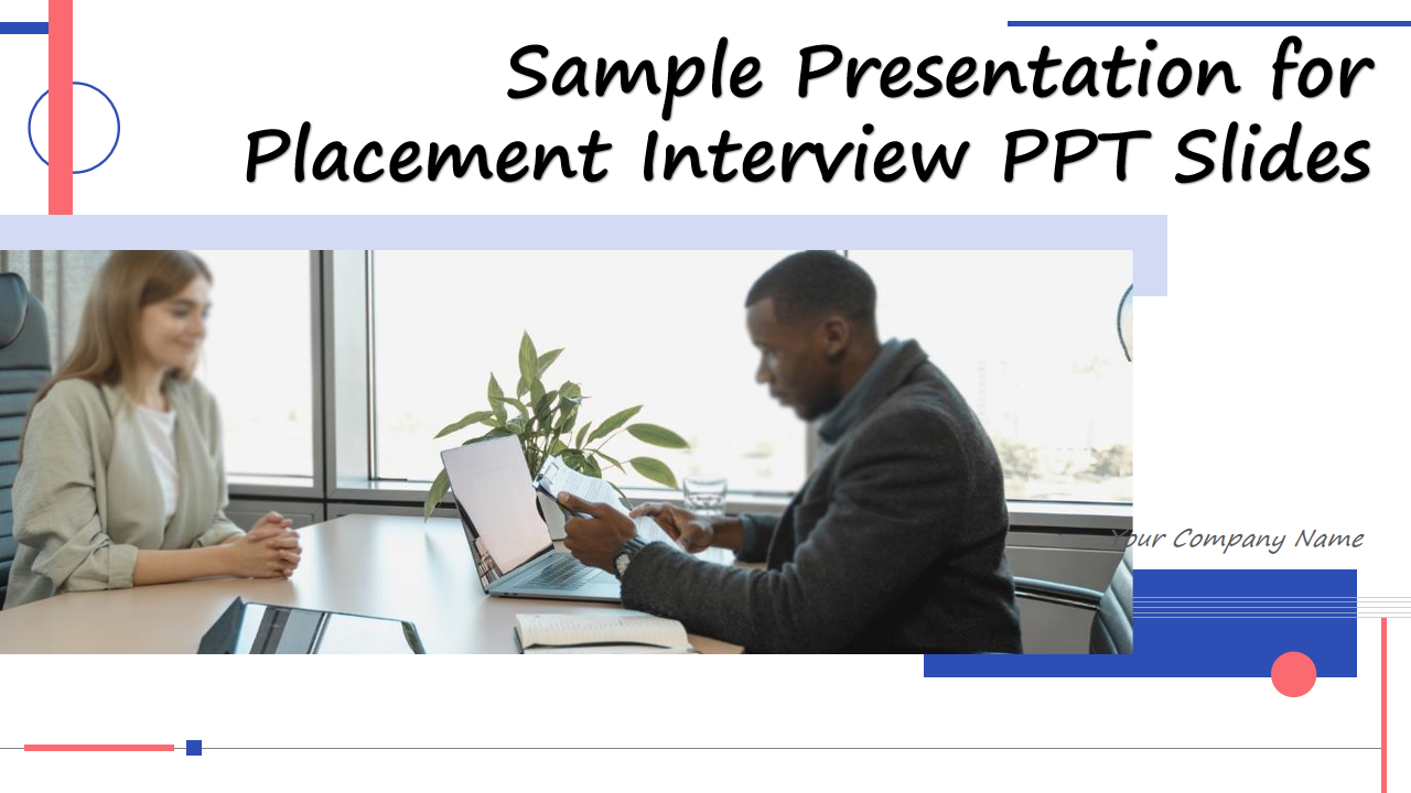 Sample Presentation for Placement Interview PPT Slides