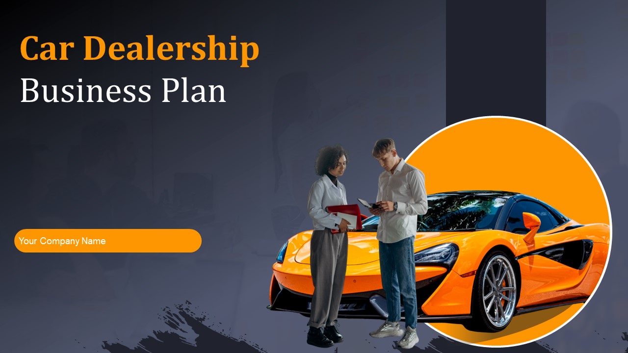 Cover Slide of Car Dealership Business Plan