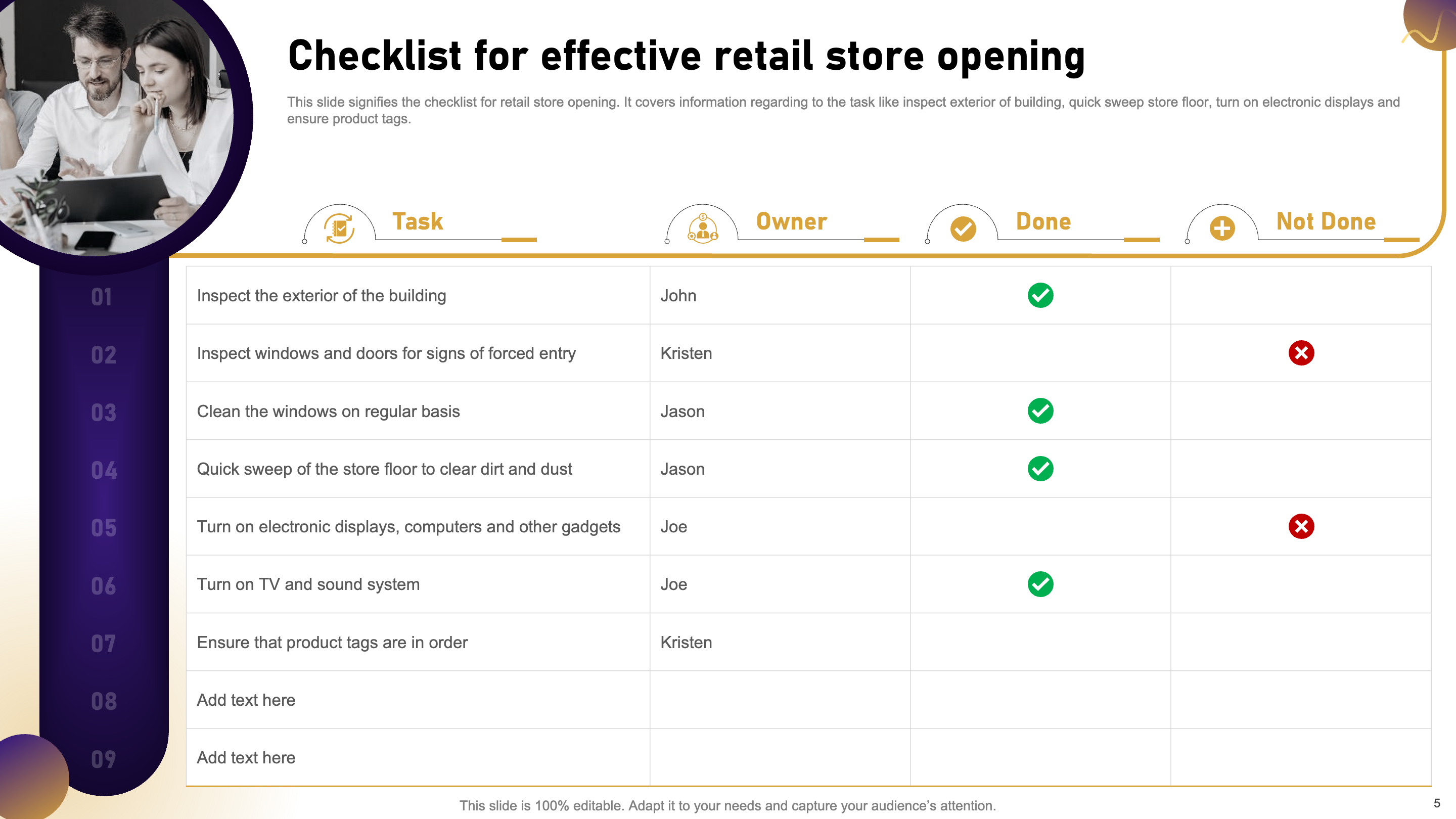 PowerPoint Slides for a Perfect Store Opening Marketing Plan