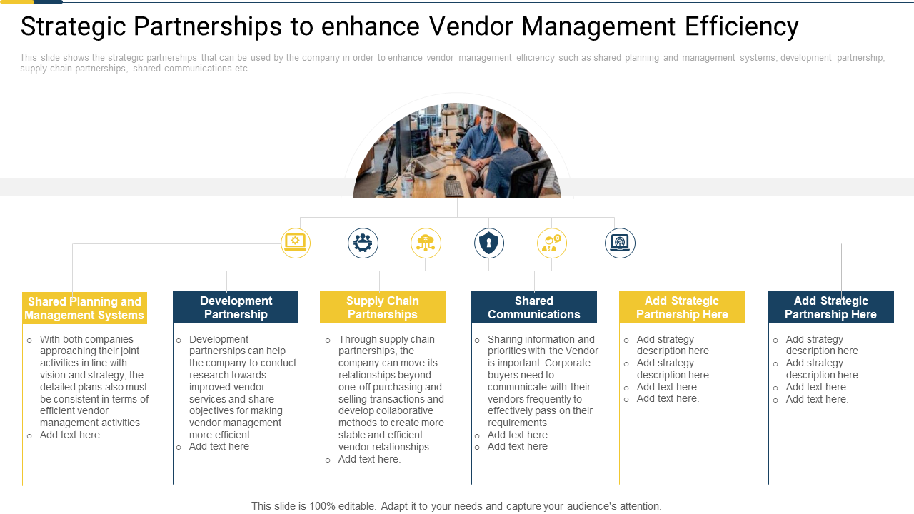 Strategic Partnerships to enhance Vendor Management Efficiency
